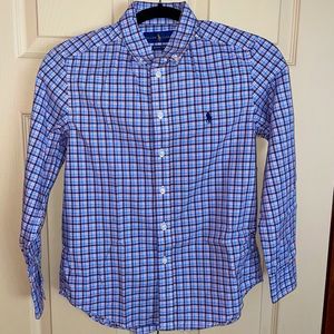 Ralph Lauren Polo boys button down shirt medium 10/12